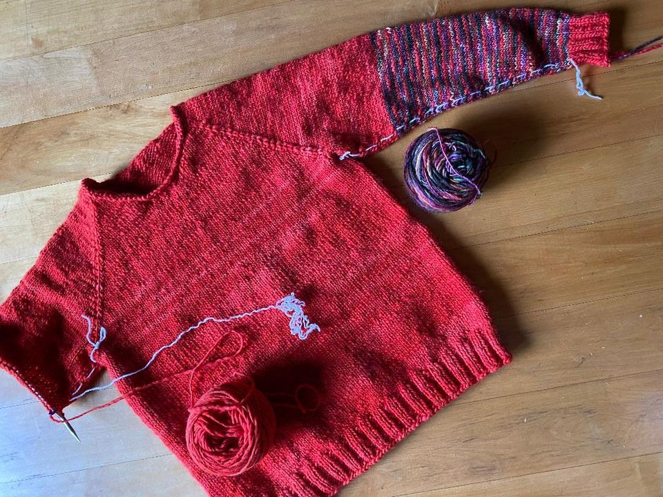 Knitting a Custom Sweater