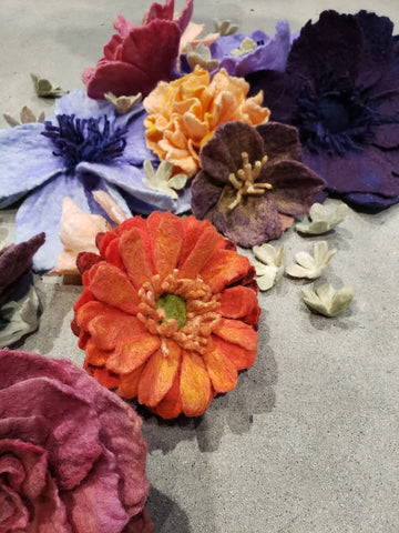 Felted Fall Foliage Wreath