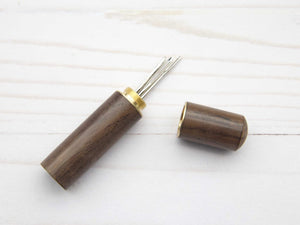 Wood Darning Needle Holder