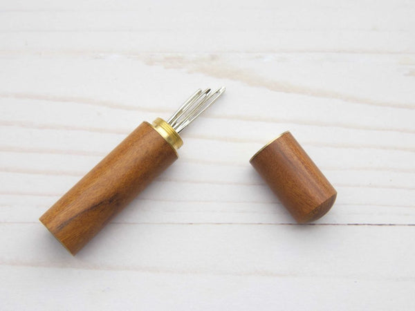 Wood Darning Needle Holder