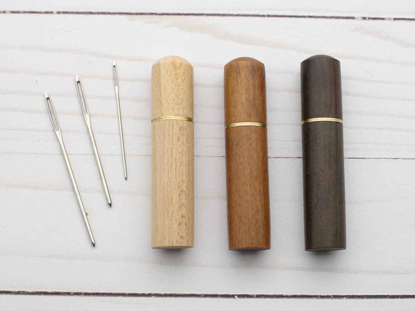 Wood Darning Needle Holder