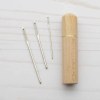 Wood Darning Needle Holder