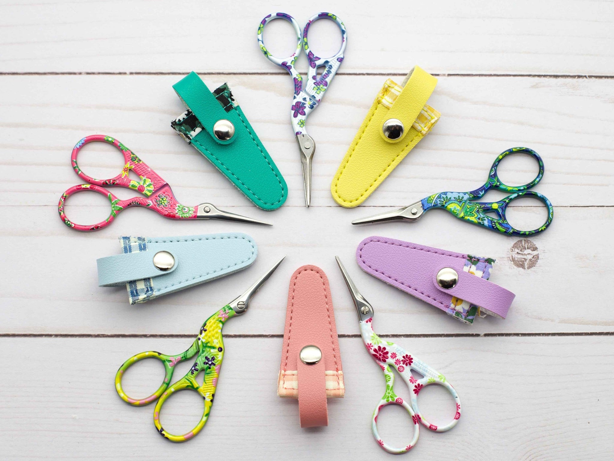 Colorful Scissors with Sheath