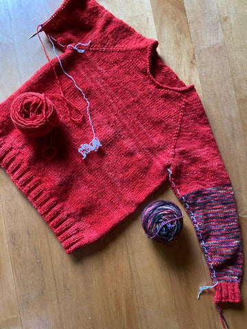 Knitting a Custom Sweater