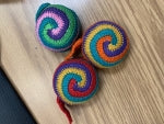 Crocheted Pinwheel Tape Measure